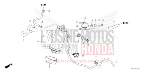 CANISTER CBR500RAR de 2024