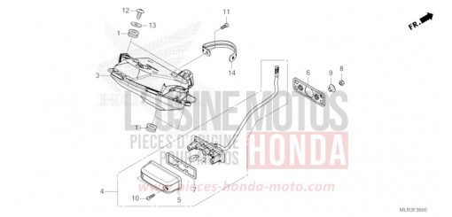 TAILLIGHT CBR500RAR de 2024