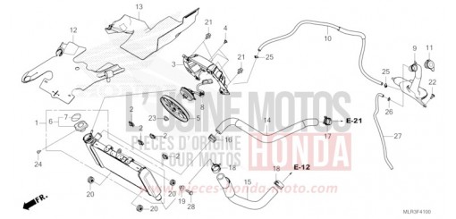 RADIATORE CBR500RAR di 2024