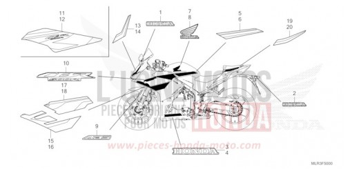 MARCA/STRISCIA CBR500RAR di 2024