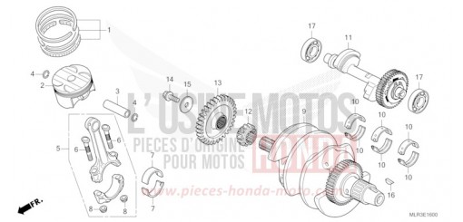 CRANKSHAFT/PISTON CBR500RAR de 2024