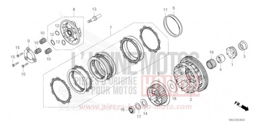 CLUTCH CBR600R3R de 2024