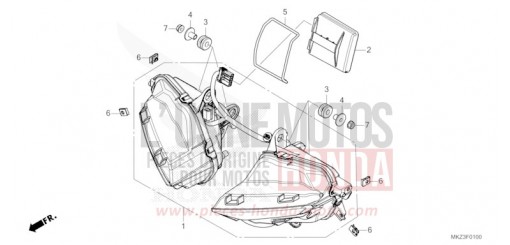 HEADLIGHT CBR600R3R de 2024