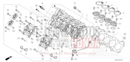 TESTATA CBR600R3R di 2024