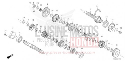 TRANSMISSION CBR600R3R de 2024