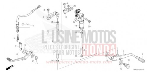 PEDALE CBR600R3R di 2024