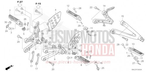 PEDANA CBR600R3R di 2024