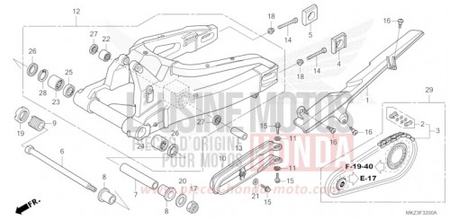SWINGARM CBR600R3R de 2024