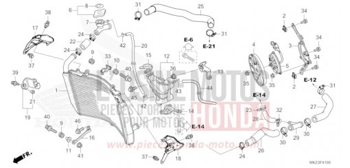 RADIATOR CBR600R3R de 2024