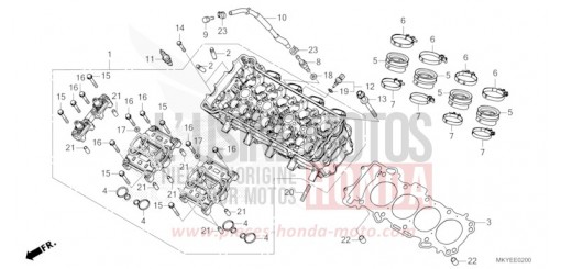 TESTATA CBR650RAR di 2024