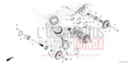 CRANKSHAFT/PISTON CRF1100AR de 2024