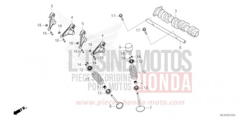 CAMSHAFT/VALVE CRF1100D3R de 2024