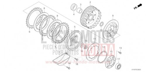 CLUTCH CRF110FR de 2024