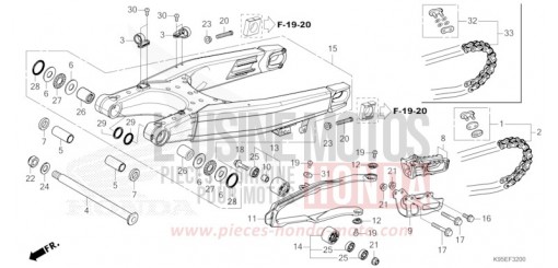 SWINGARM CRF250RR de 2024