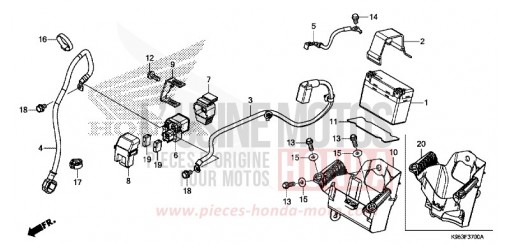 BATTERIA CRF250RXK di 2019