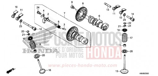 CAMSHAFT/VALVE CRF250RXL de 2020