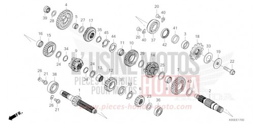 TRANSMISSION CRF250RXN de 2022