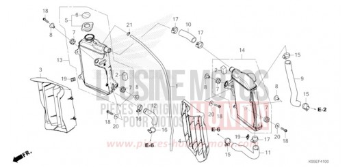 RADIATOR CRF250RXP de 2023