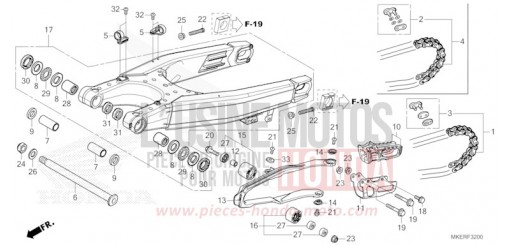 FORCELLONE CRF450RXR di 2024