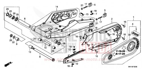 SWINGARM ADV750H de 2017