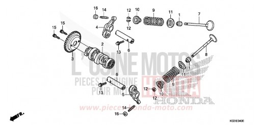 CAMSHAFT/VALVE SH150G de 2016