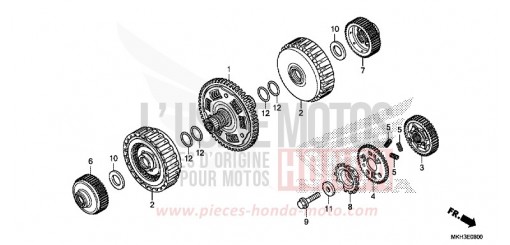 CLUTCH ADV750J de 2018