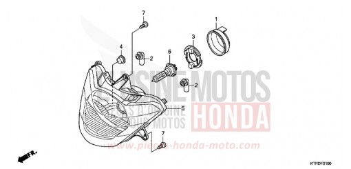 HEADLIGHT SH150B de 2011