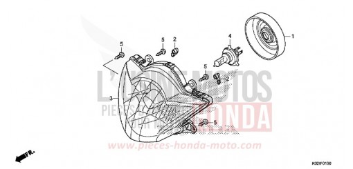 HEADLIGHT SH150ADG de 2016