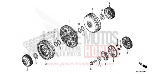 CLUTCH NC750JH de 2017