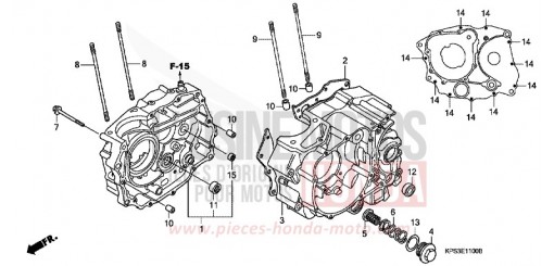 CRANKCASE CRF230F8 de 2008