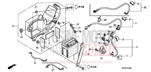 BATTERY CRF230F8 de 2008