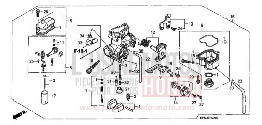 CARBURETOR CRF230F9 de 2009