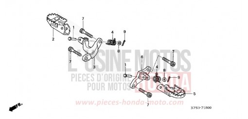 PEDANA CRF230F9 di 2009