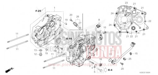 CRANKCASE MSX125AR de 2024