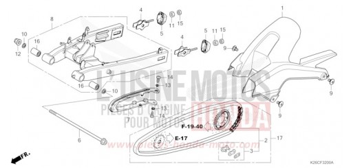 SWINGARM MSX125AR de 2024