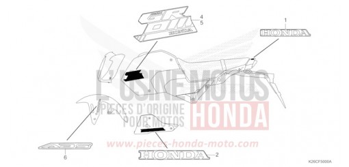 MARCA/STRISCIA MSX125AR di 2024