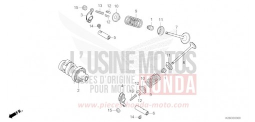 CAMSHAFT/VALVE MSX125AR de 2024