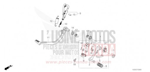 PEDAL MSX125AR de 2024