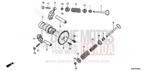 CAMSHAFT/VALVE NSC50WHC de 2012
