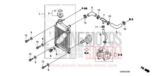 RADIATOR NHX110WH8 de 2008