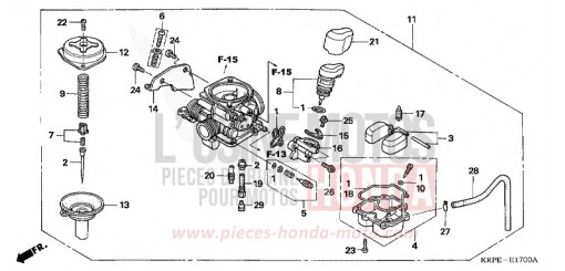 CARBURETOR SCV100F5 de 2005