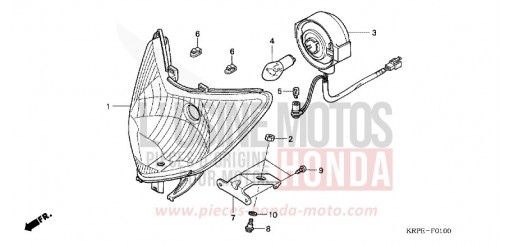 HEADLIGHT SCV100F5 de 2005