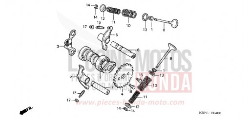 CAMSHAFT/VALVE SCV100F5 de 2005