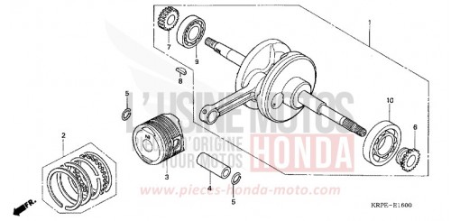 CRANKSHAFT/PISTON SCV100F5 de 2005