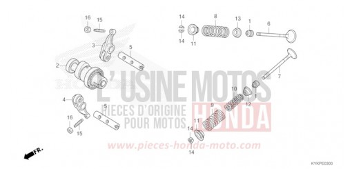 CAMSHAFT/VALVE CRF110FS de 2025