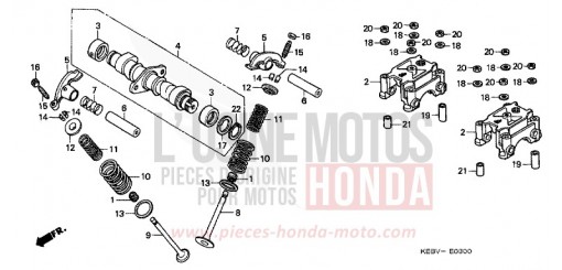 CAMSHAFT/VALVE CA125W de 1998