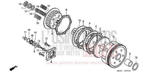 CLUTCH CA125X de 1999