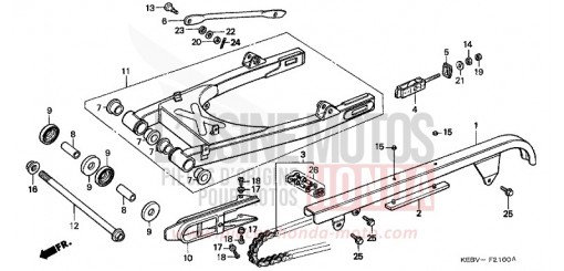 SWINGARM CA125X de 1999