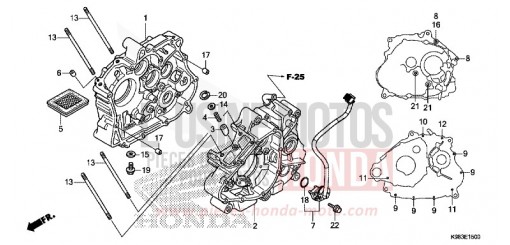 CRANKCASE CBF125NAJ de 2018