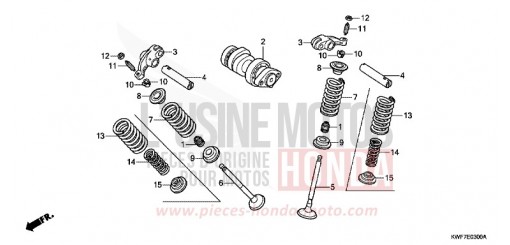 CAMSHAFT/VALVE CBF125MA de 2010